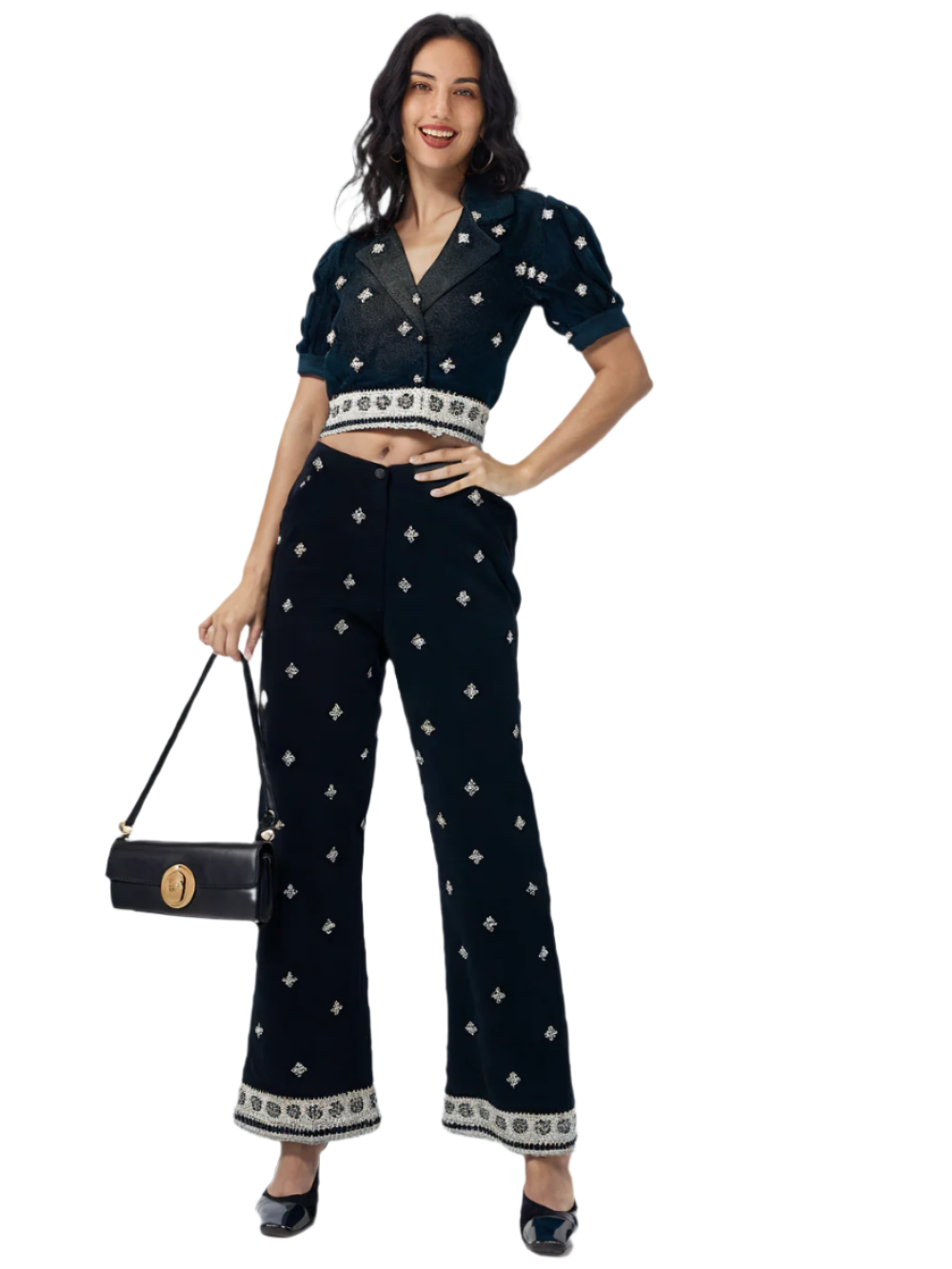 Women's Embroidered Co-ord Set