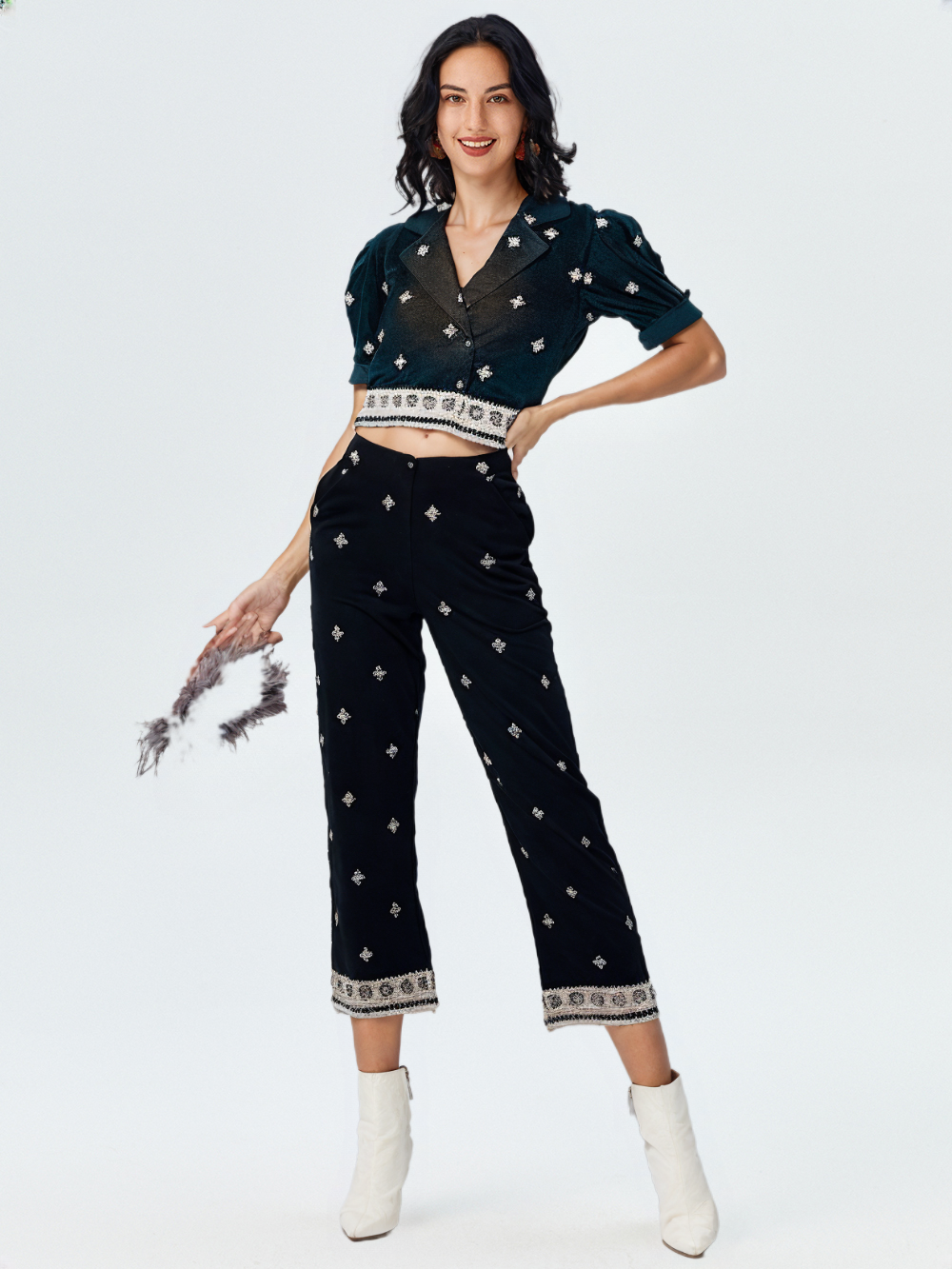 Women's Embroidered Co-ord Set