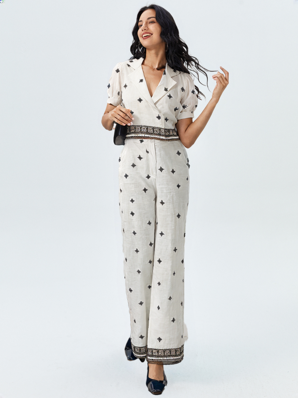 Women's Embroidered Co-ord Set