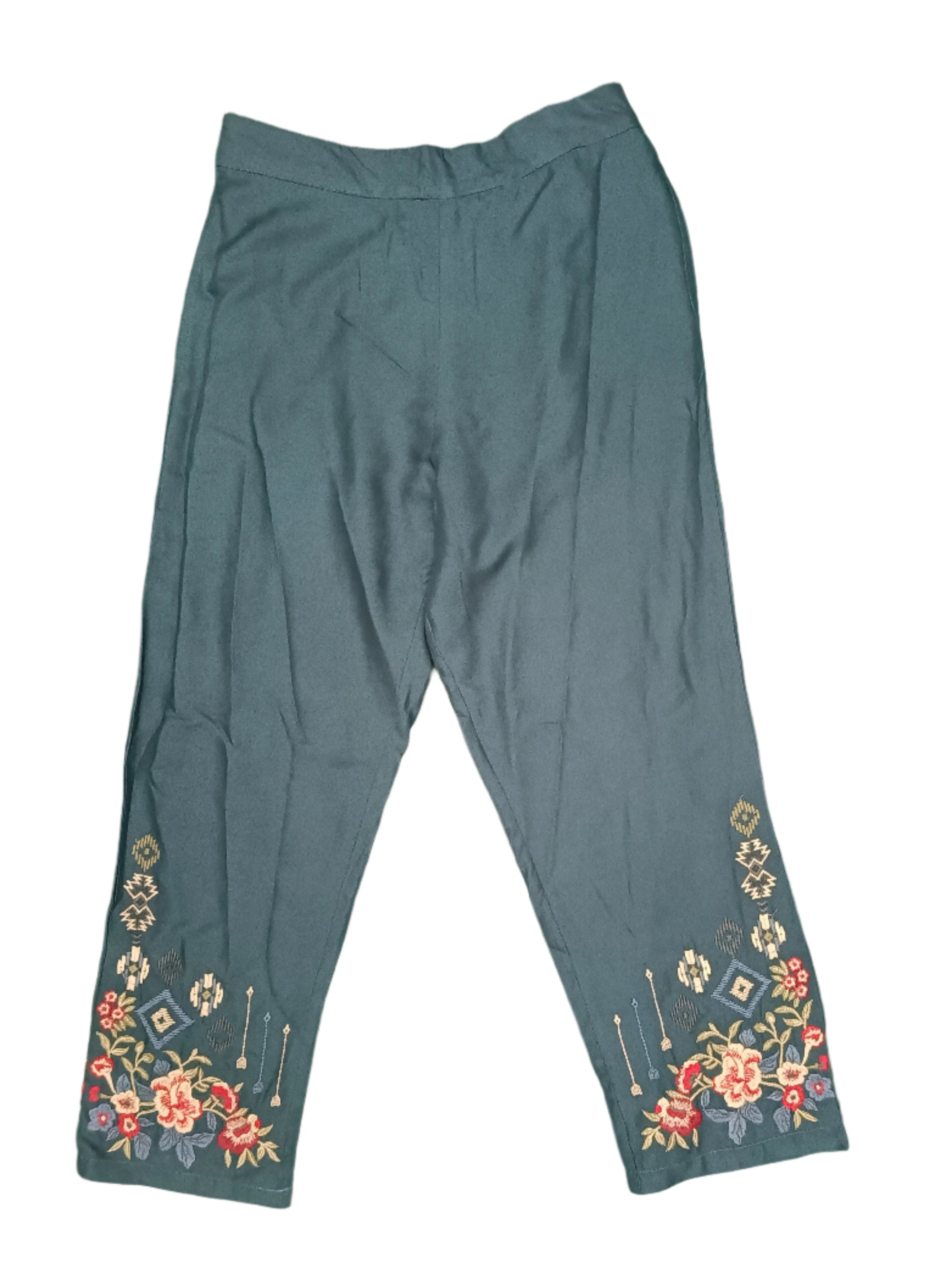 Women's Elegant Black Embroidered Co-Ord Set