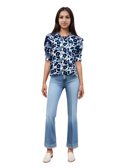 Women's floral printed top