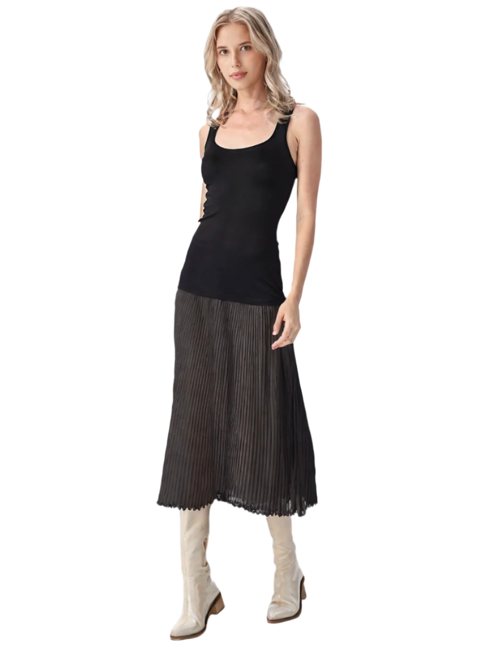 Women's  elegant pleated skirt