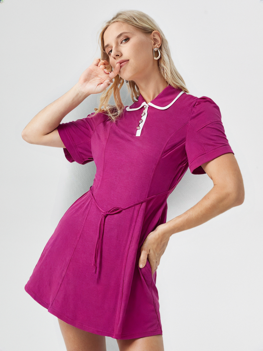 PUREMIST Women's Polo neck Tunic  H/S