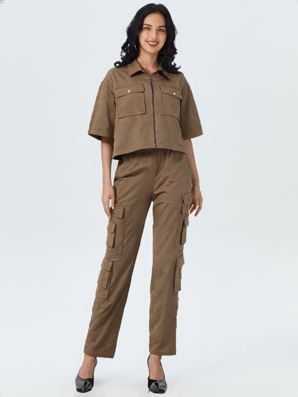 PUREMIST Women's CAREMEL CO-ORD SET