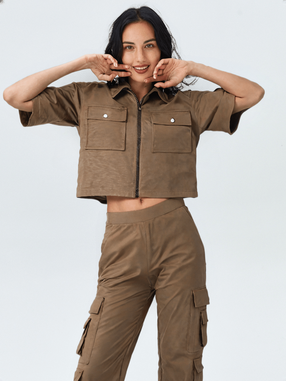 PUREMIST Women's CAREMEL CO-ORD SET