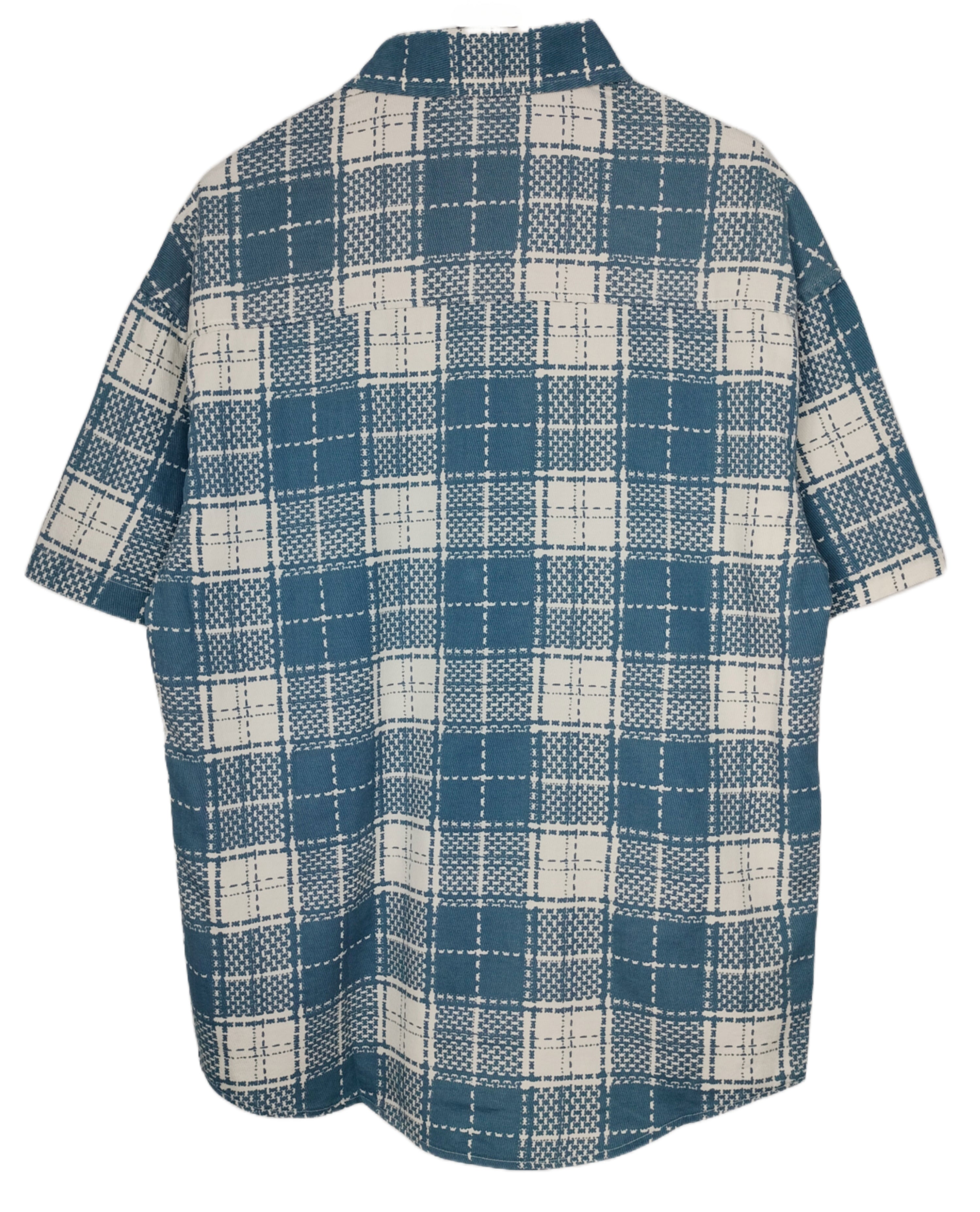Men's Check Shirt Double pocket front H/S