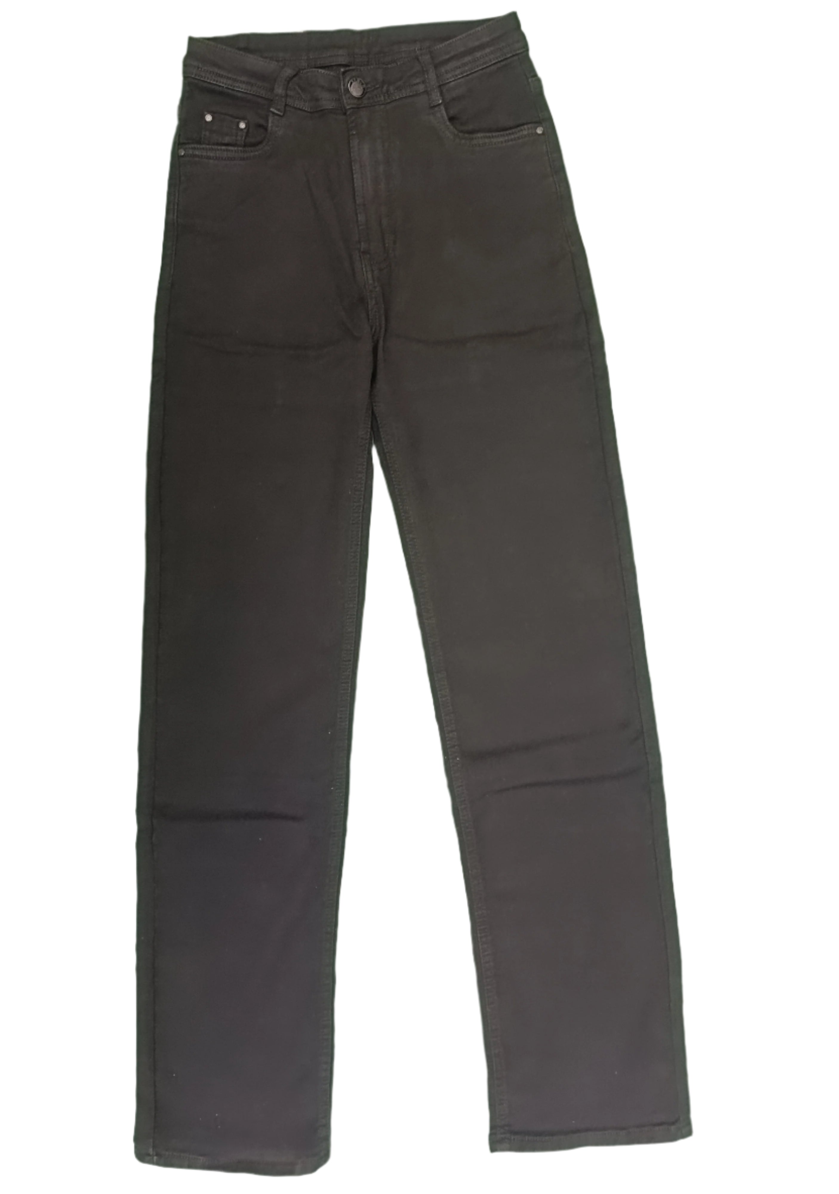 Women's Black Straight-fit Jeans