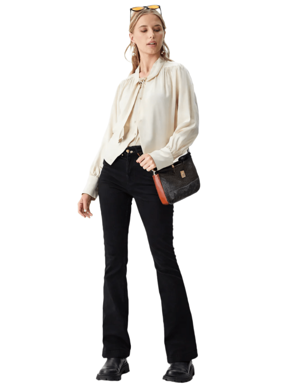 RECAP Women's Bootcut Fit Black Jeans