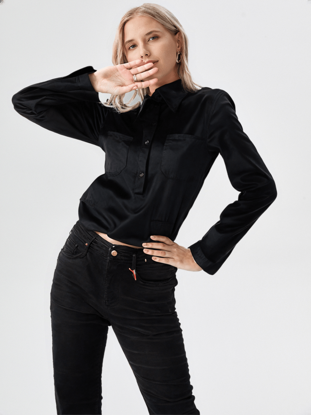 RECAP Women's Bootcut Fit Black Jeans