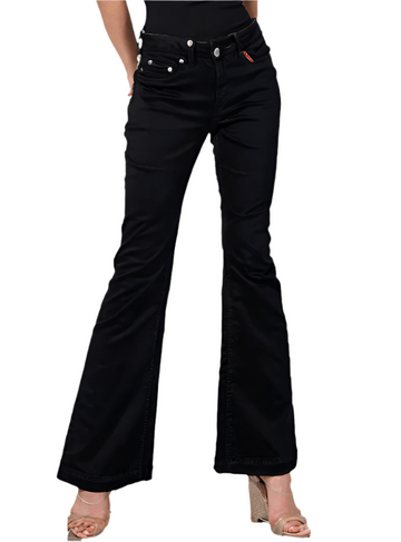 RECAP Women's Bootcut Fit Black Jeans