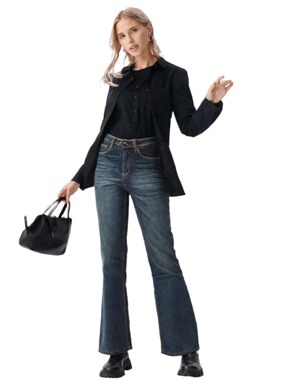 RECAP Women's Straight Fit Cobalt Blue Jeans