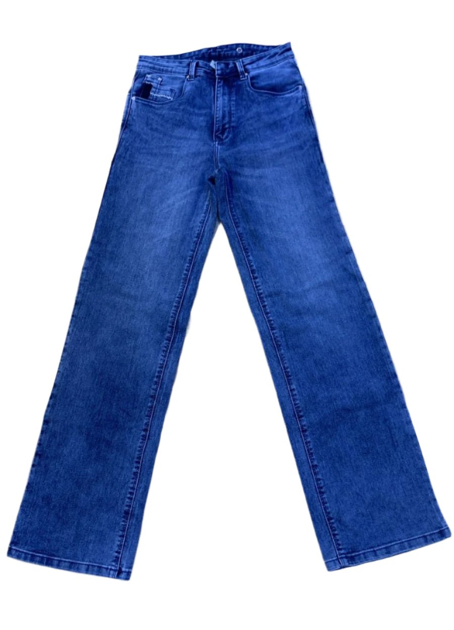 RECAP Women's Straight Fit Mist Wash Jeans