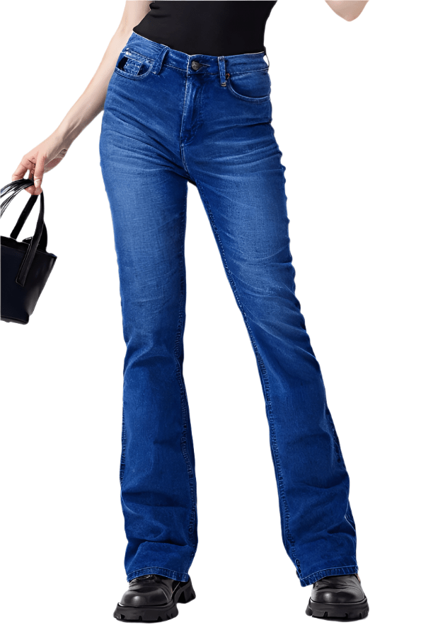 RECAP Women's Straight Fit Mist Wash Jeans