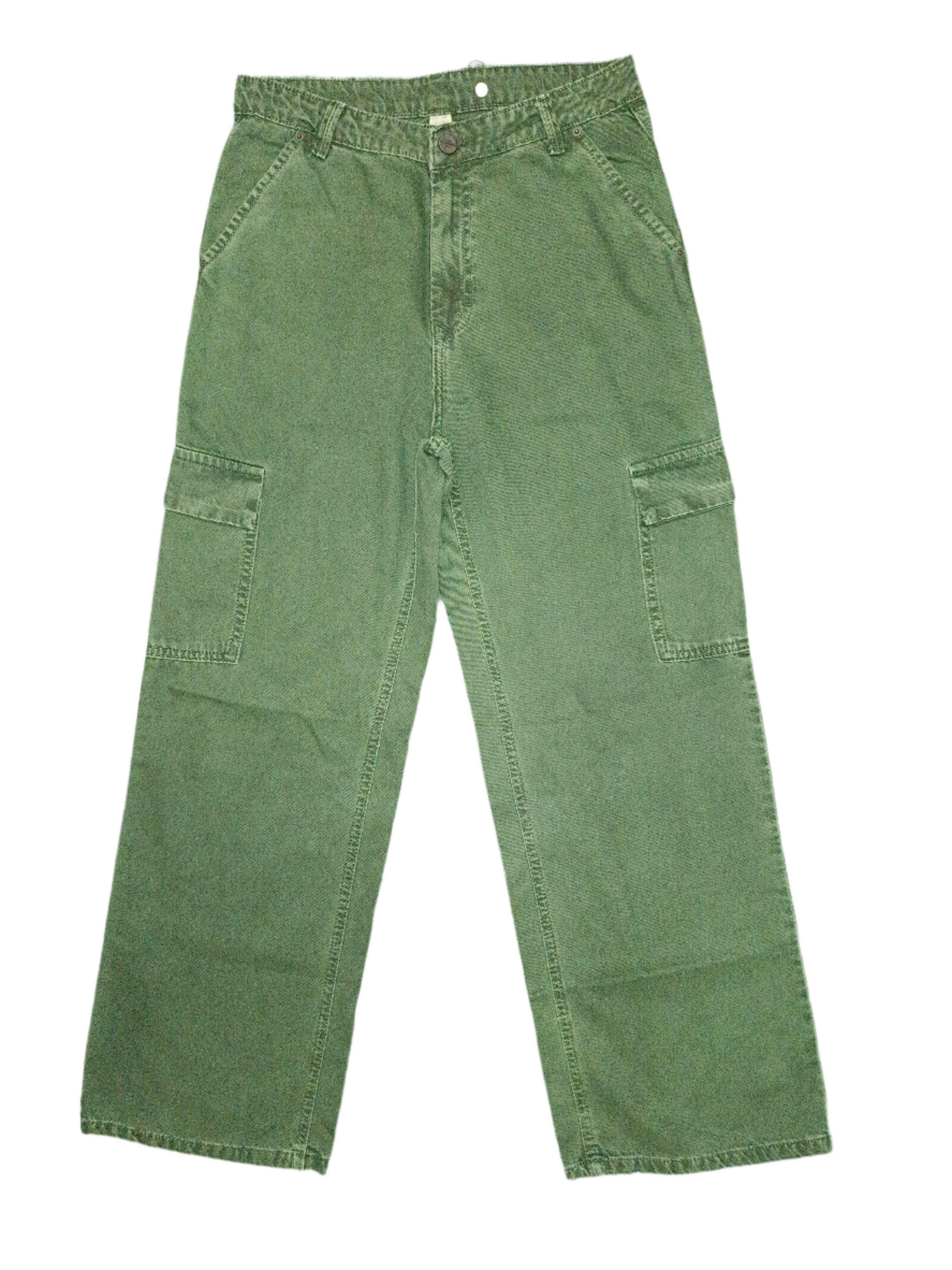 RECAP Women's Dark-olive green classic straight-fit cargo pants