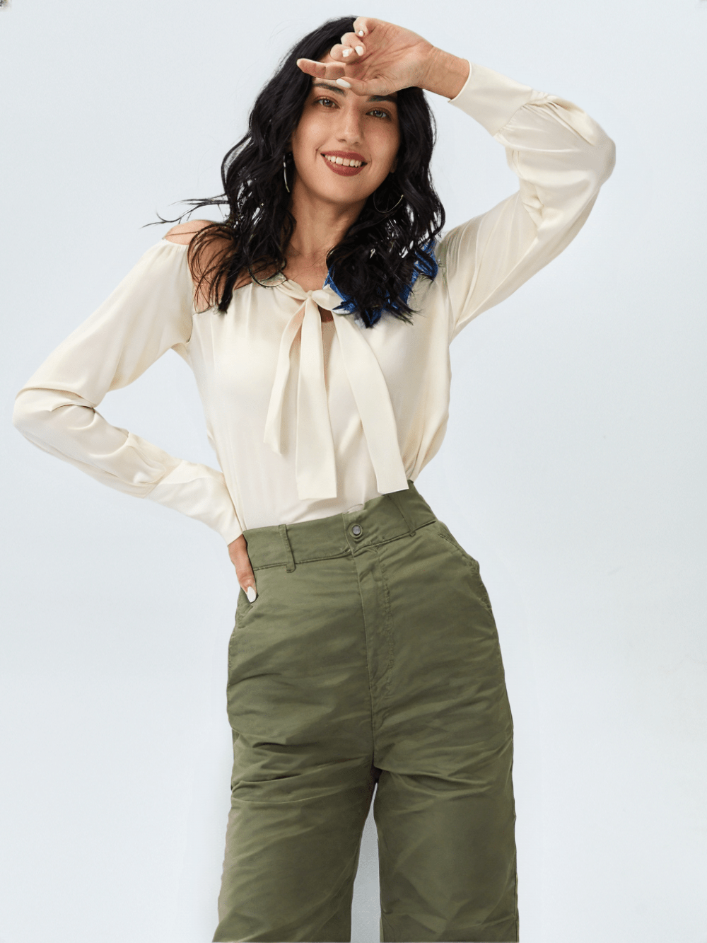 RECAP Women's Olive green Straight Fit Jeans