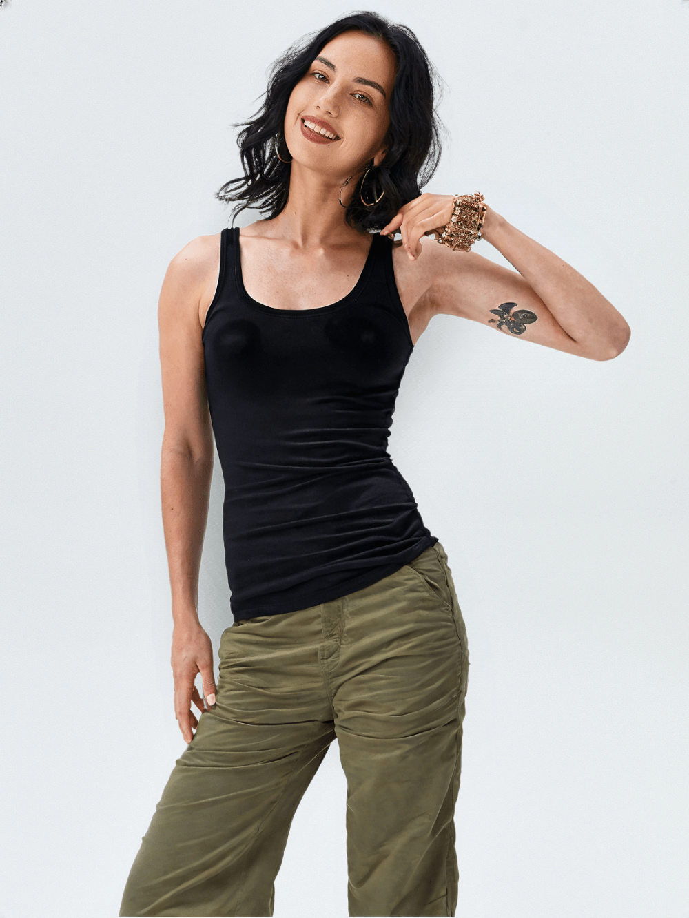 RECAP Women's Olive green Straight Fit Jeans