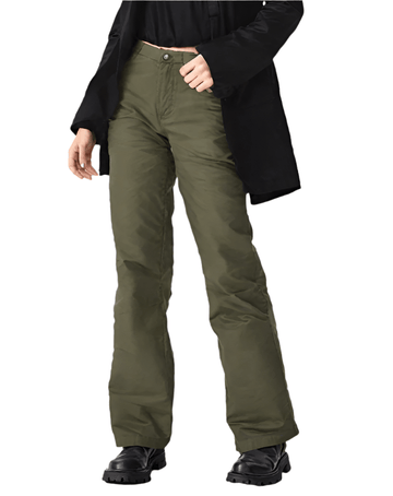 RECAP Women's Olive green Straight Fit Jeans