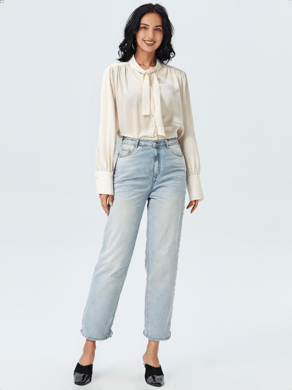 RECAP Women's Trendy Straight-Fit Wide-Leg Jeans