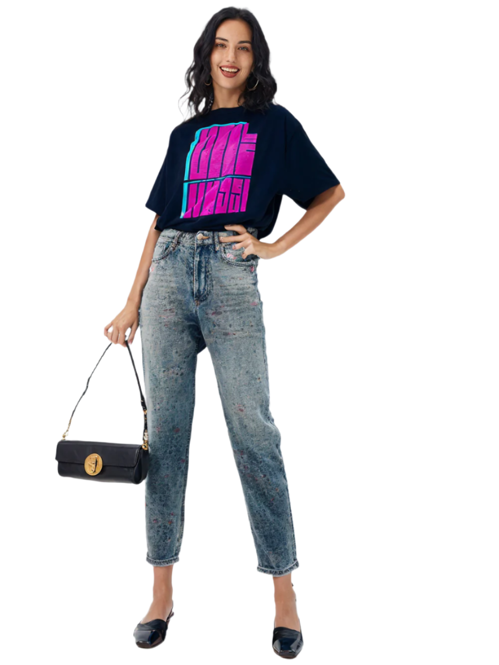 RECAP Women's HOT MESS Oversized Tee