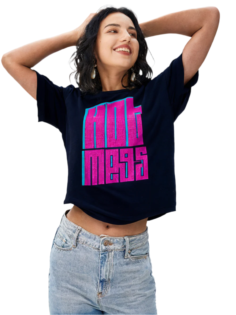 RECAP Women's HOT MESS Oversized Tee