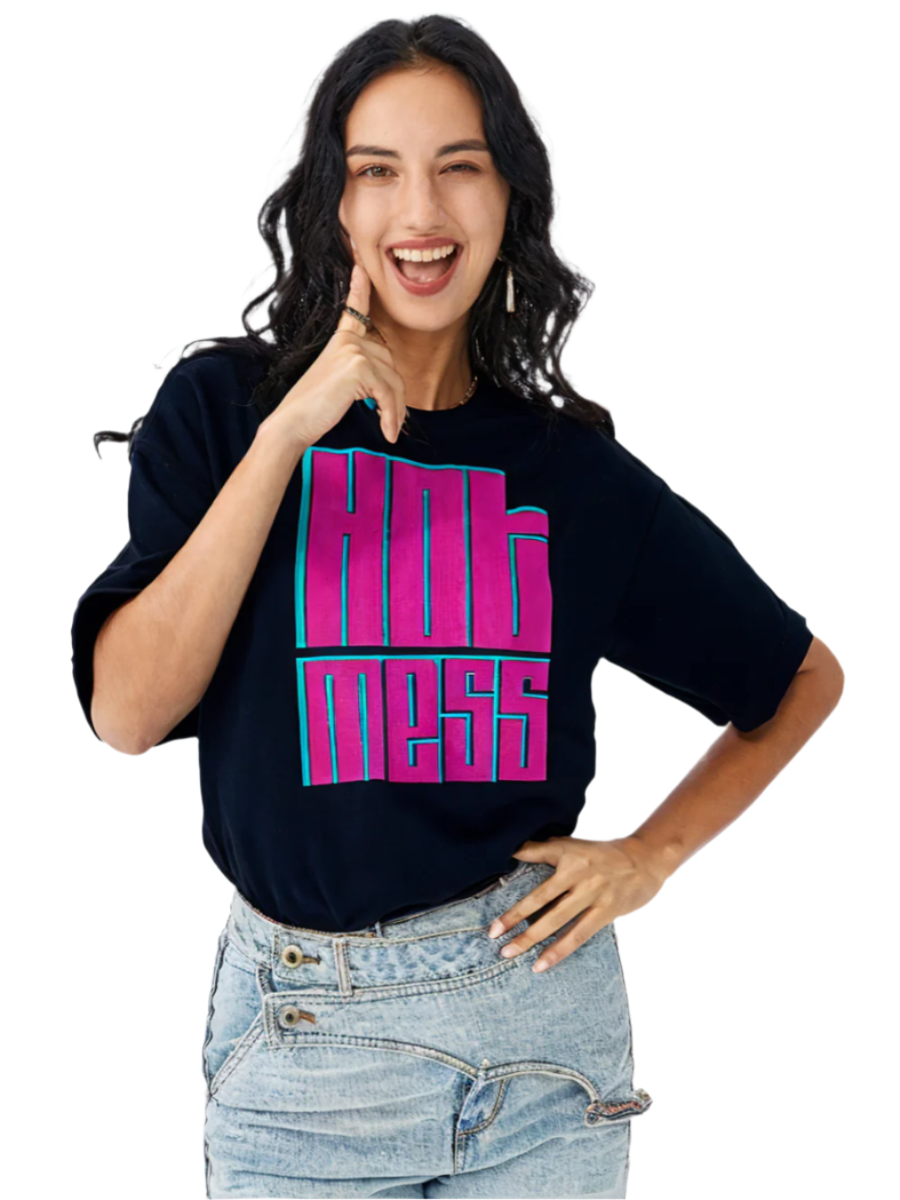 RECAP Women's HOT MESS Oversized Tee