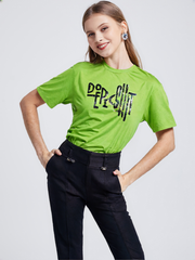 AA-RECAP Women's Neon Green Graphic Tee