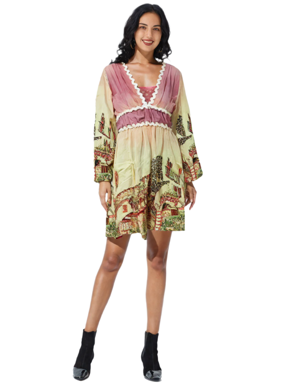 Women's Printed Tunic with Inner