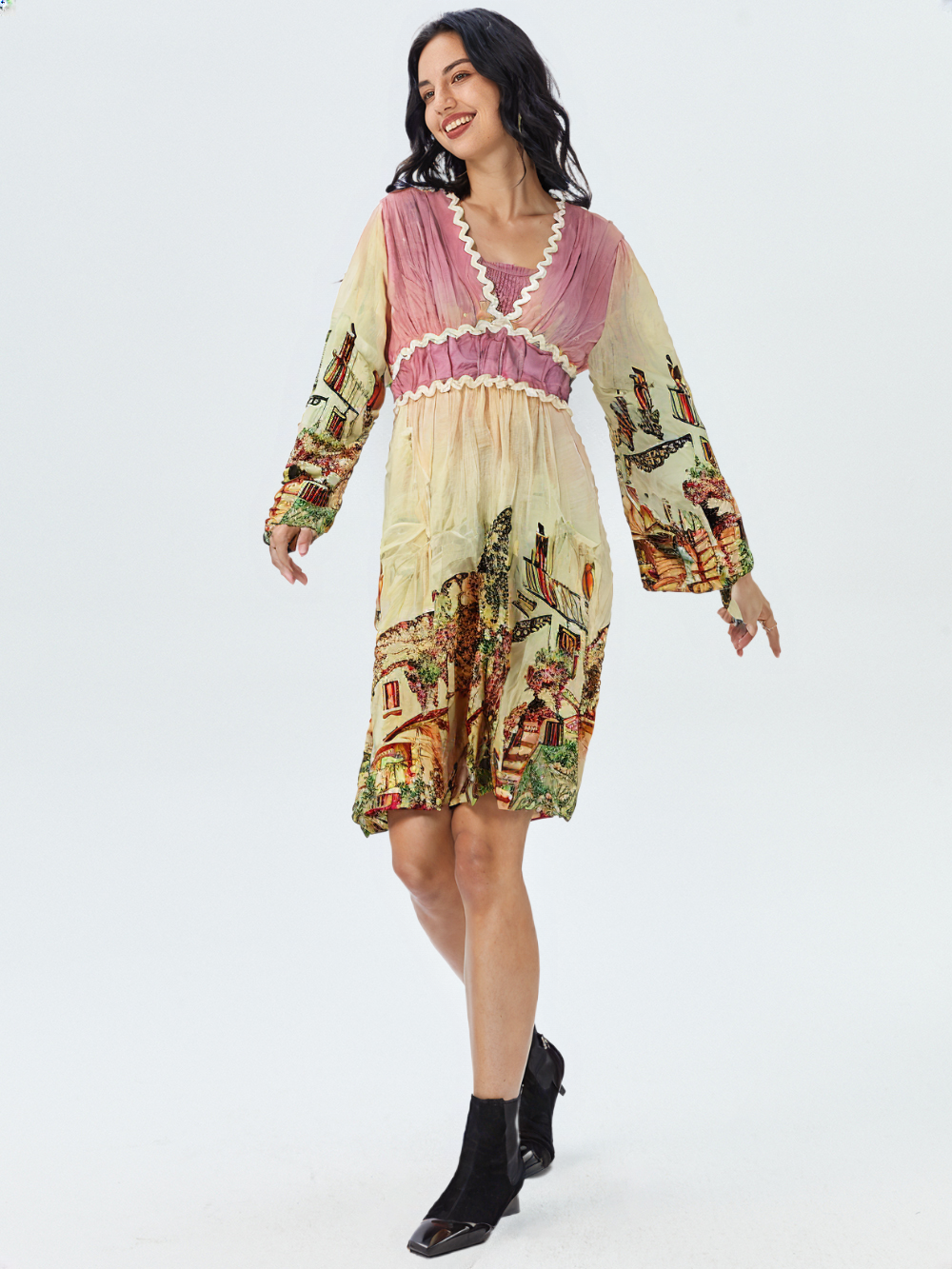 Women's Printed Tunic with Inner