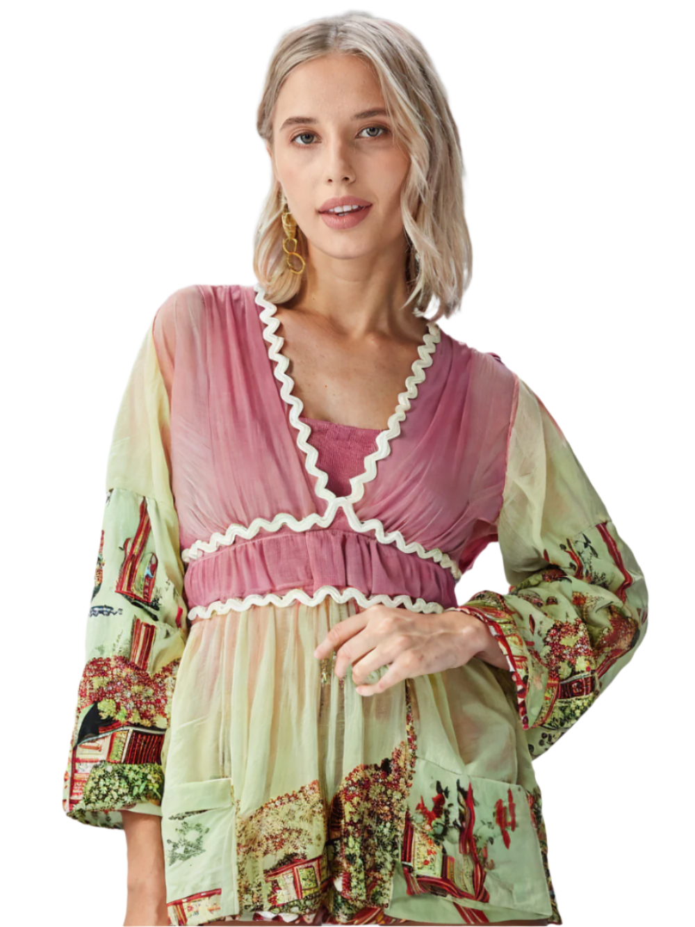 Women's Printed Tunic with Inner