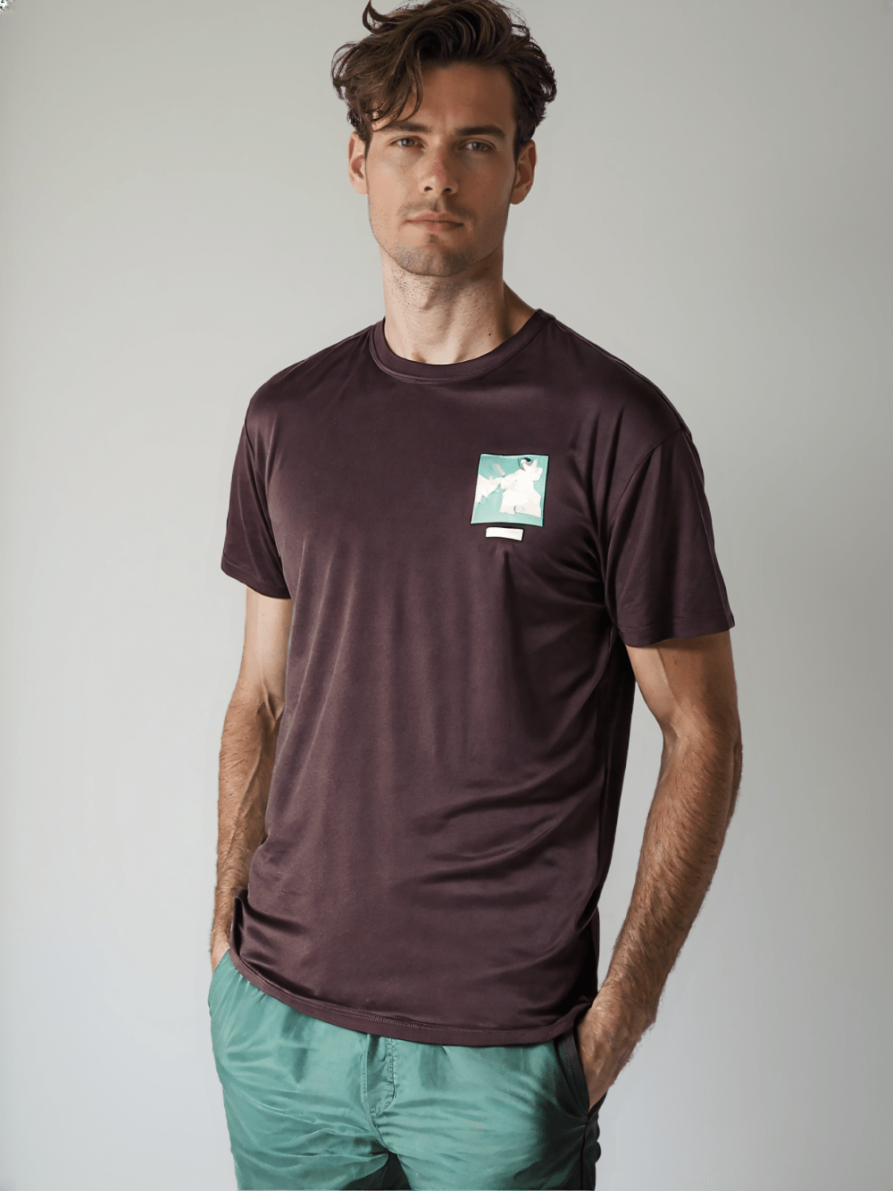 Rex-Straut Men's abstract character print T-shirt