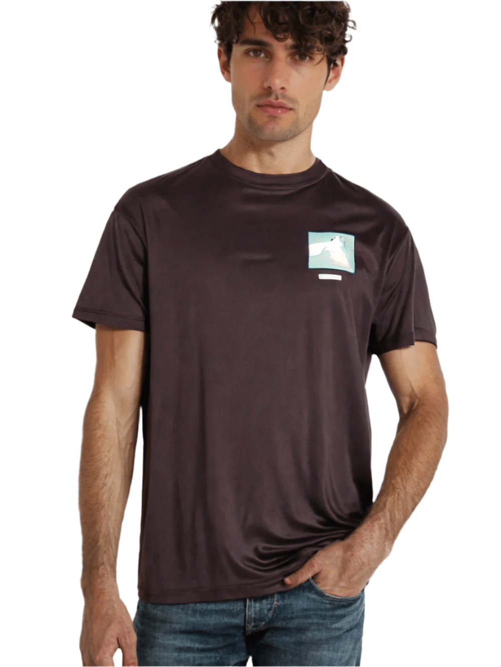 Rex-Straut Men's abstract character print T-shirt