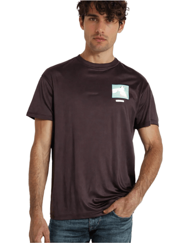 Rex-Straut Men's abstract character print T-shirt