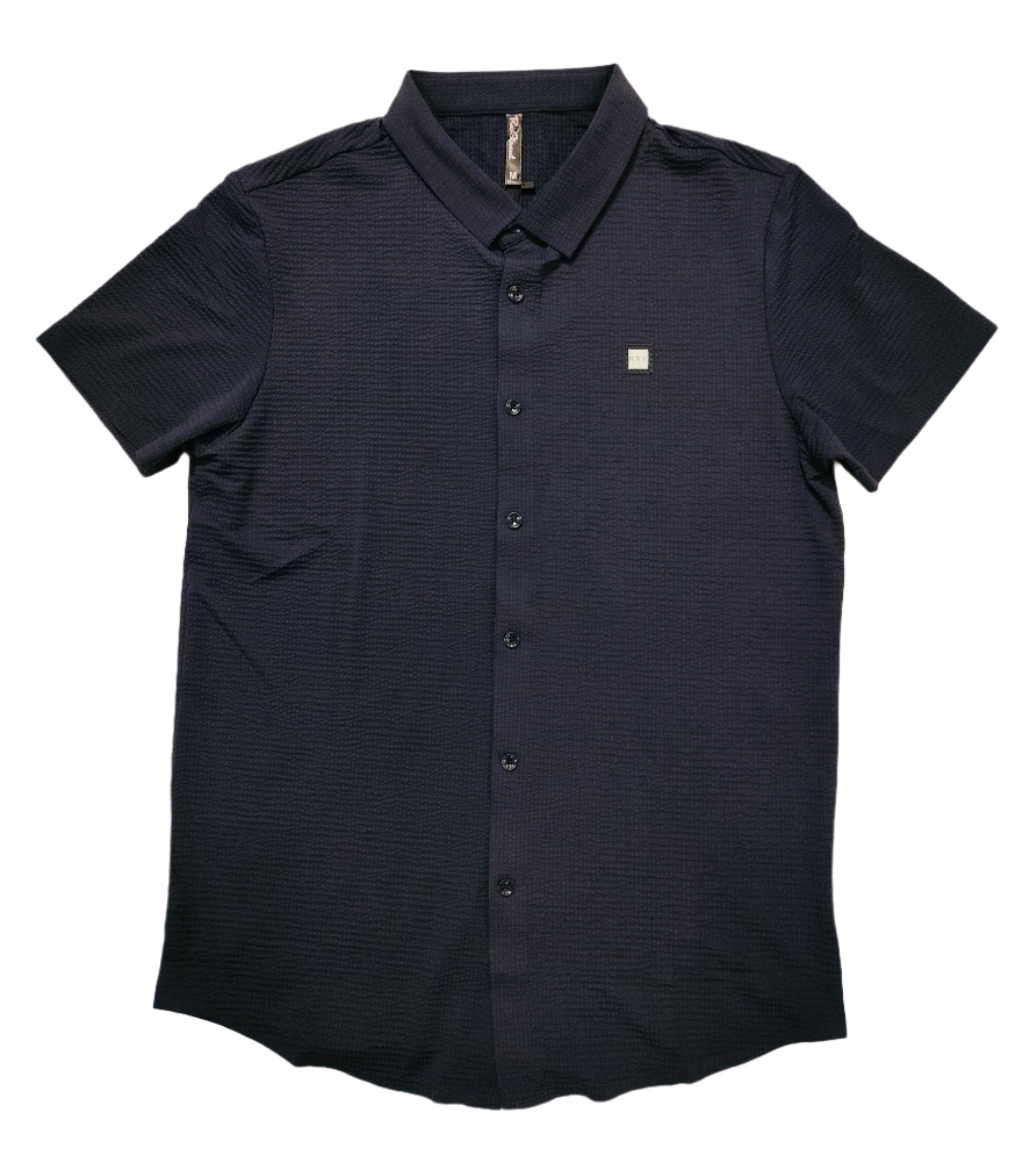 Rex-Straut Men's Premium Textured Solid Shirt