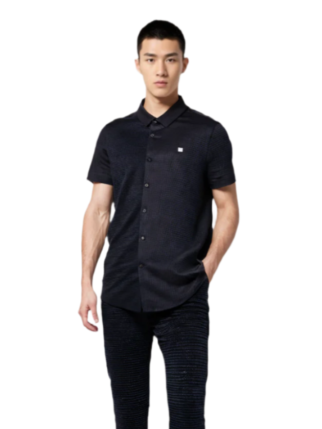 Rex-Straut Men's Premium Textured Solid Shirt