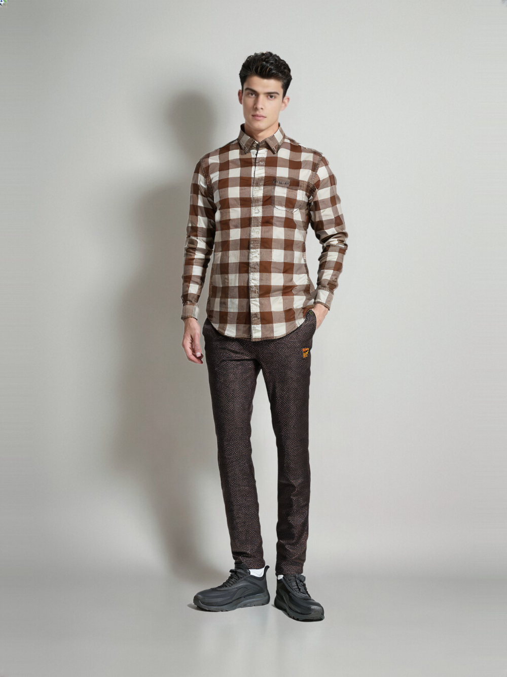 RIVER BLUE Men's Check Shirt