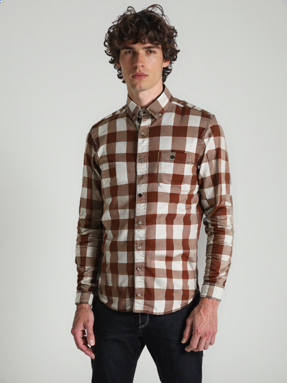 RIVER BLUE Men's Check Shirt