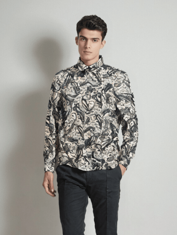 RIVER BLUE Men's Printed Shirt