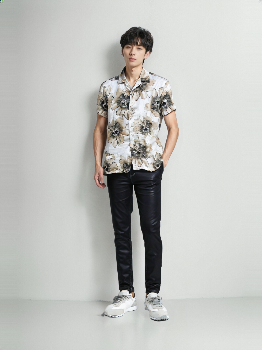 RIVER BLUE Men's Floral print Shirt
