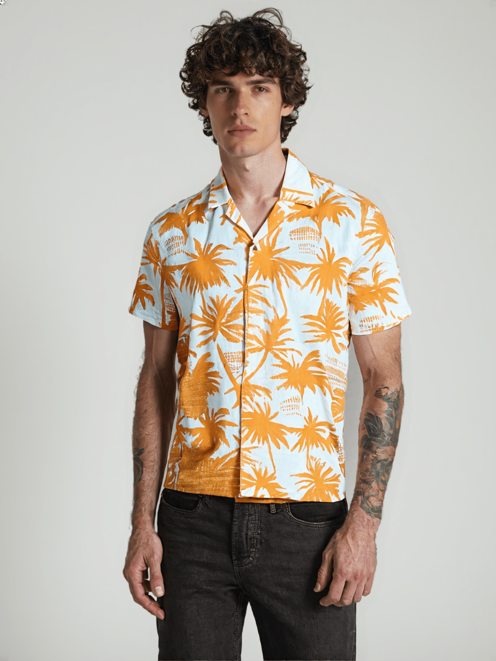 RIVER BLUE Men's Floral print Shirt