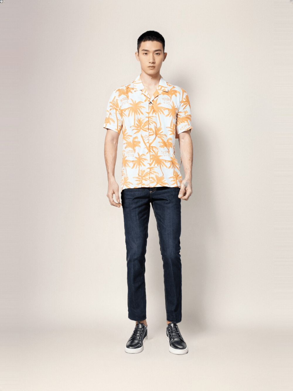 RIVER BLUE Men's Floral print Shirt