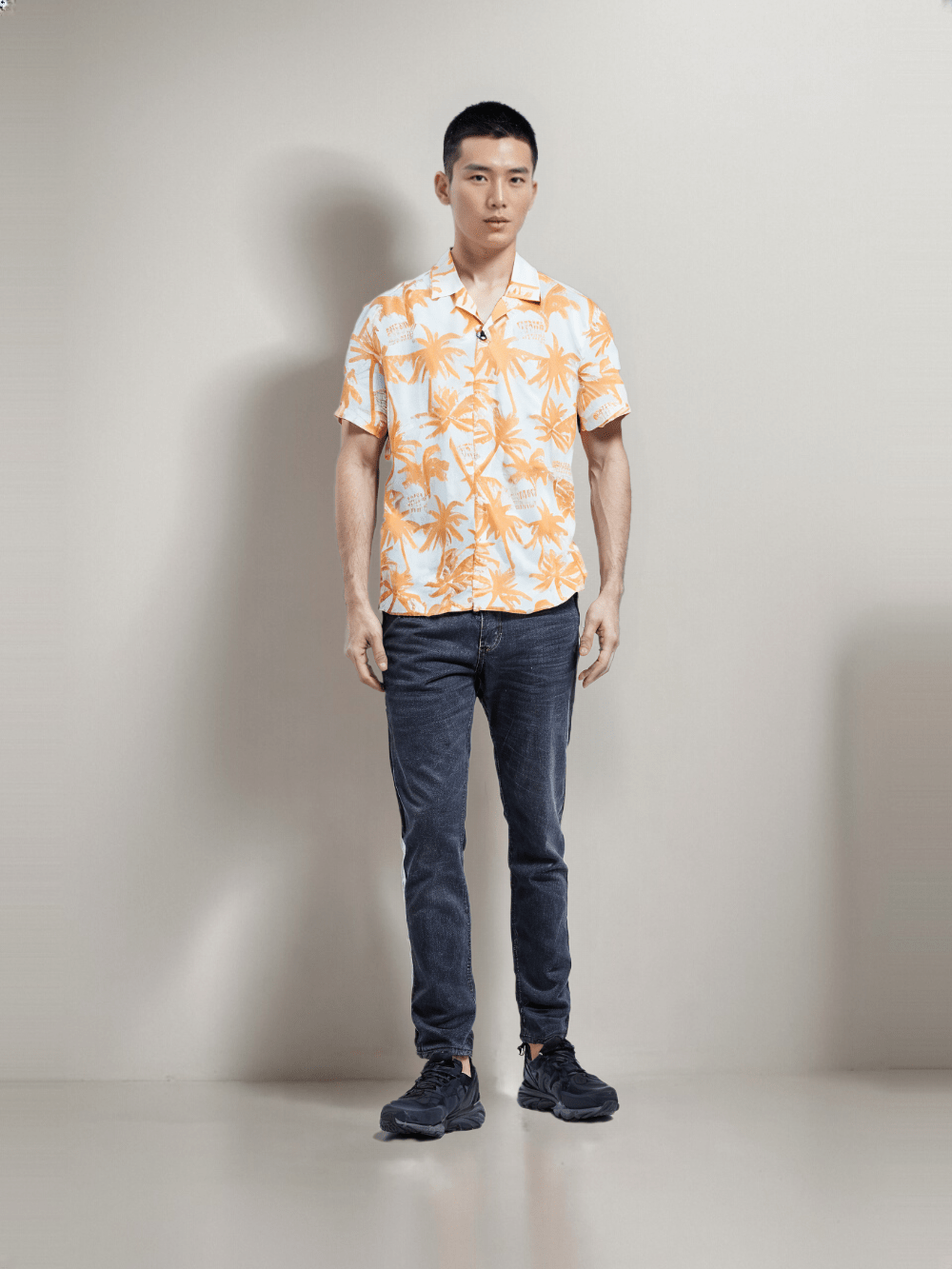 RIVER BLUE Men's Floral print Shirt