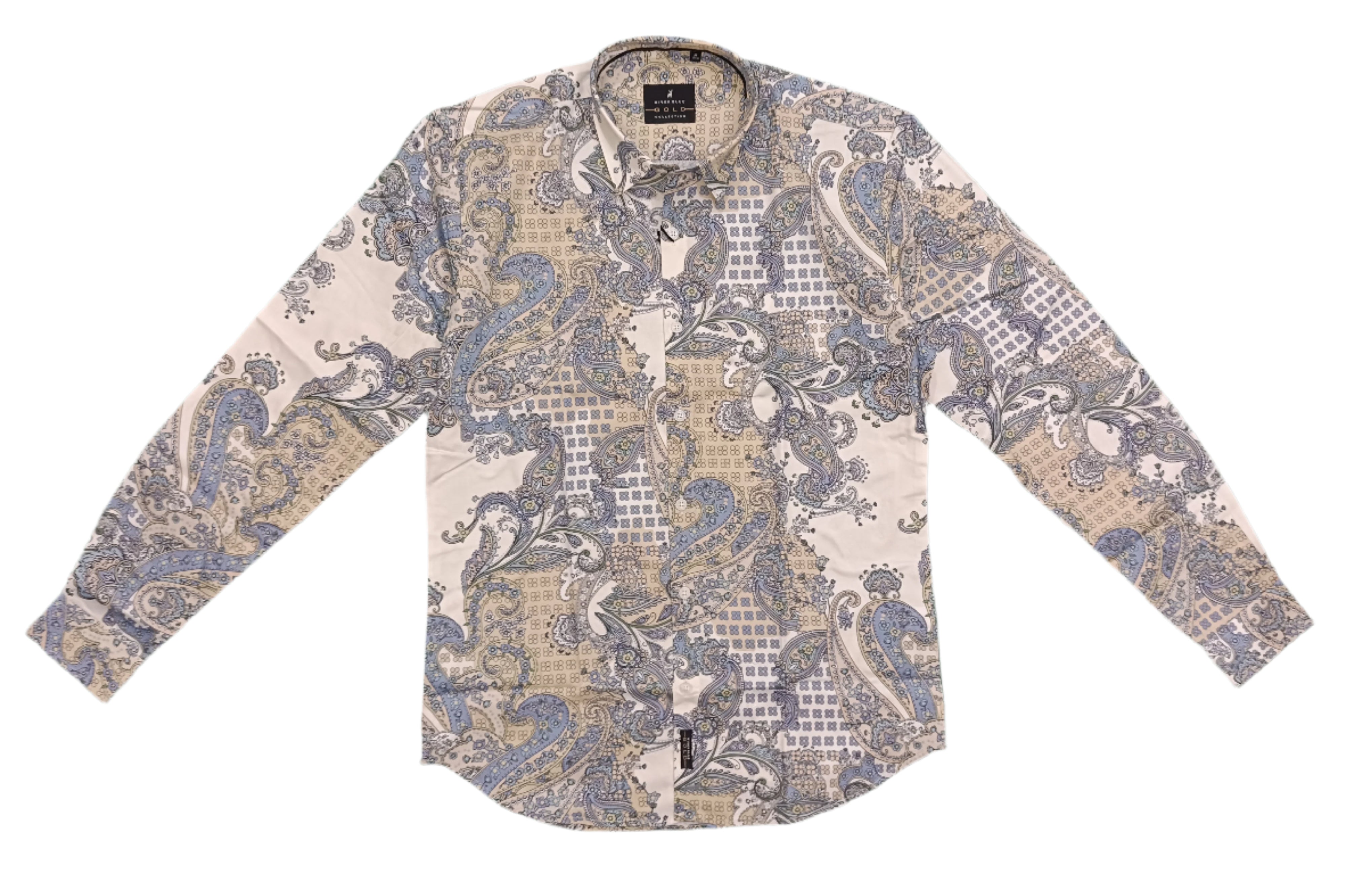 RIVERBLUE Men's Fawn Printed Shirt