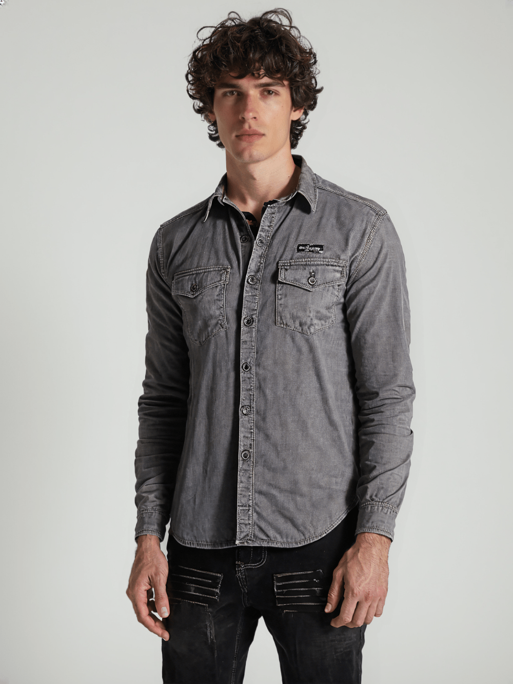 RIVERBLUE Men's Grey Shirt