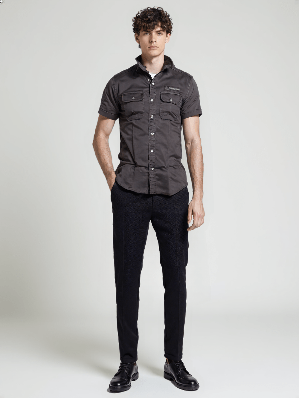 RIVERBLUE Men's Black Shirt