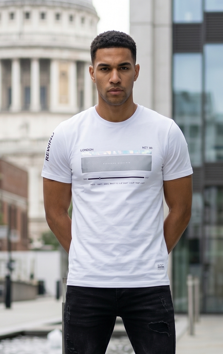 RIVERBLUE MEN's T-SHIRT