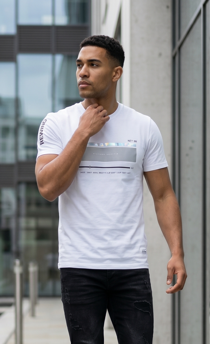 RIVERBLUE MEN's T-SHIRT