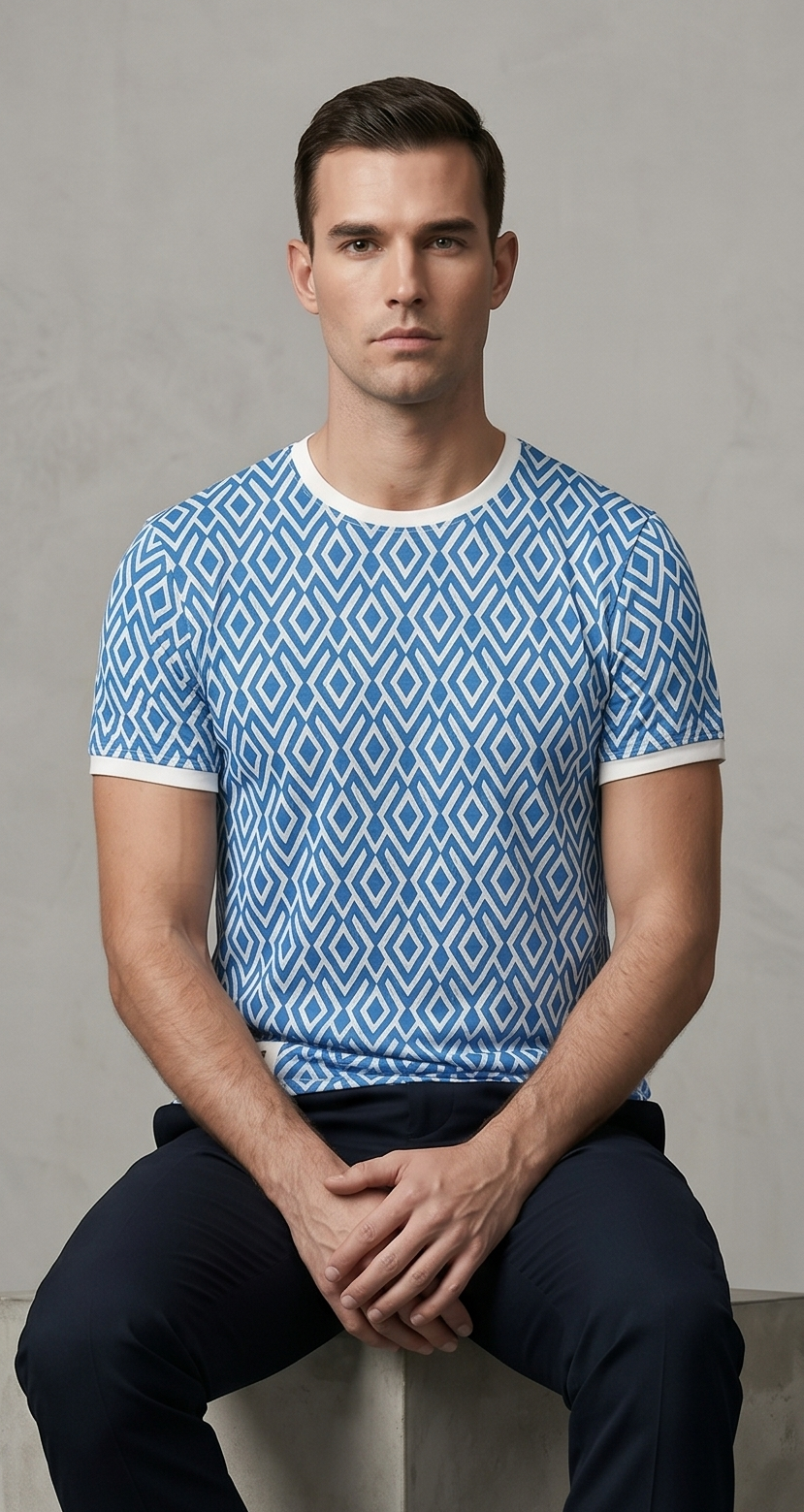 RIVERBLUE MEN's T-SHIRT