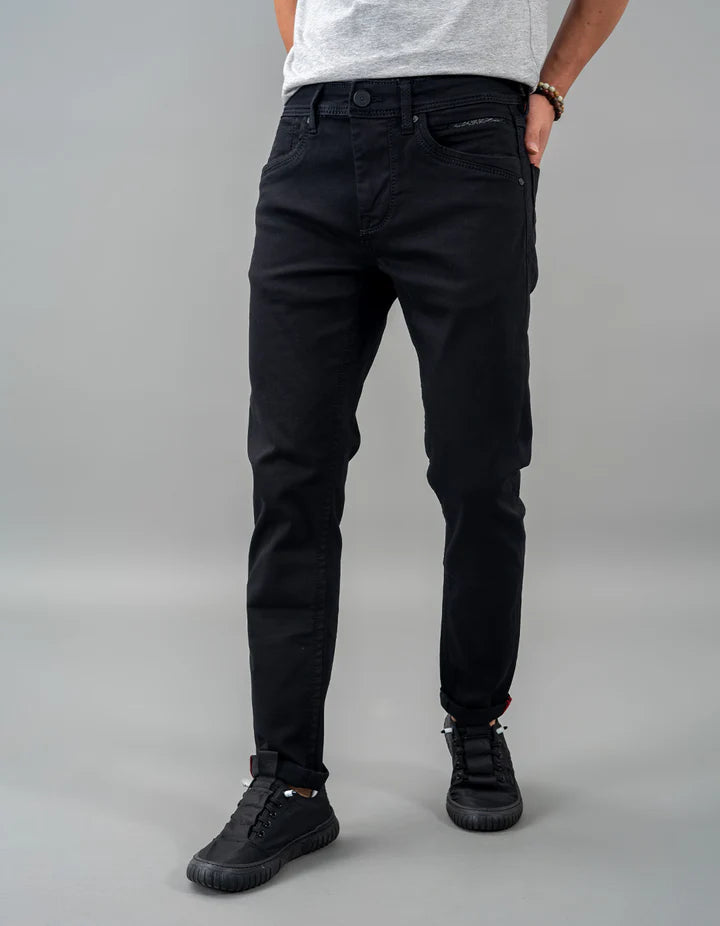 ROOKIES Black 5 Pocket Low-Rise Ankle Length Jeans