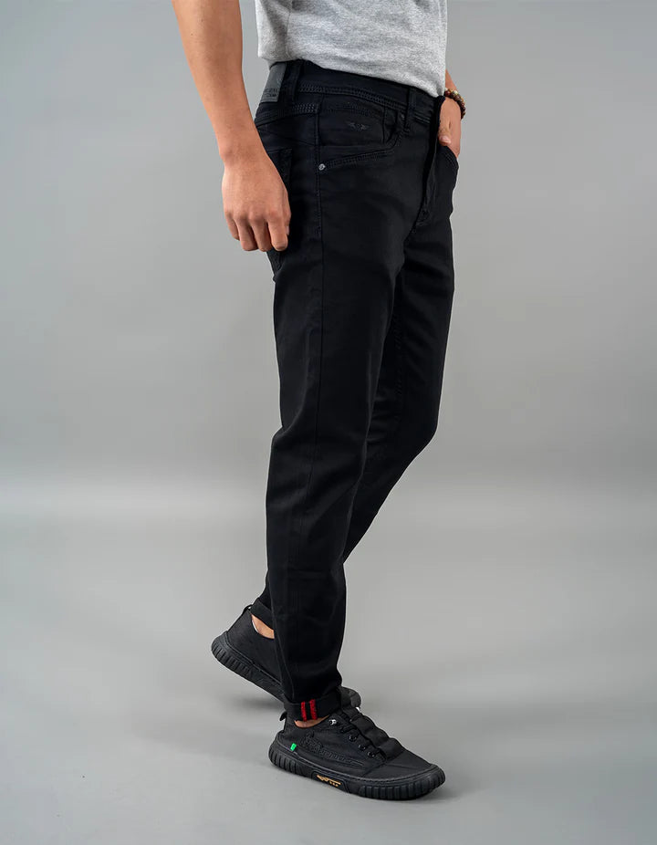 ROOKIES Black 5 Pocket Low-Rise Ankle Length Jeans