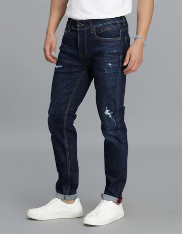 Dk Blue 5 Pocket Low-Rise Ankle Length Jeans